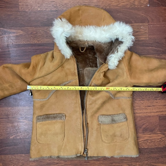 Lamb shearling kids coat - Picture 7 of 8
